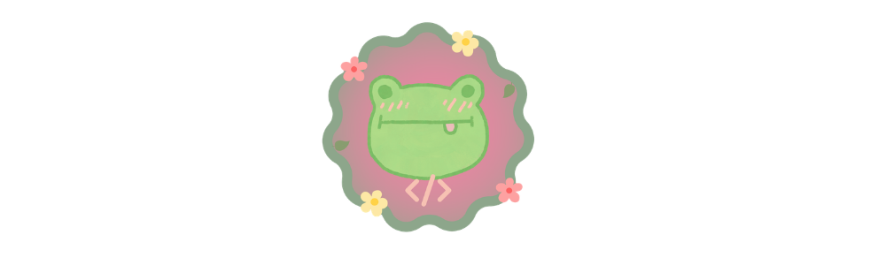 small illustrated frog